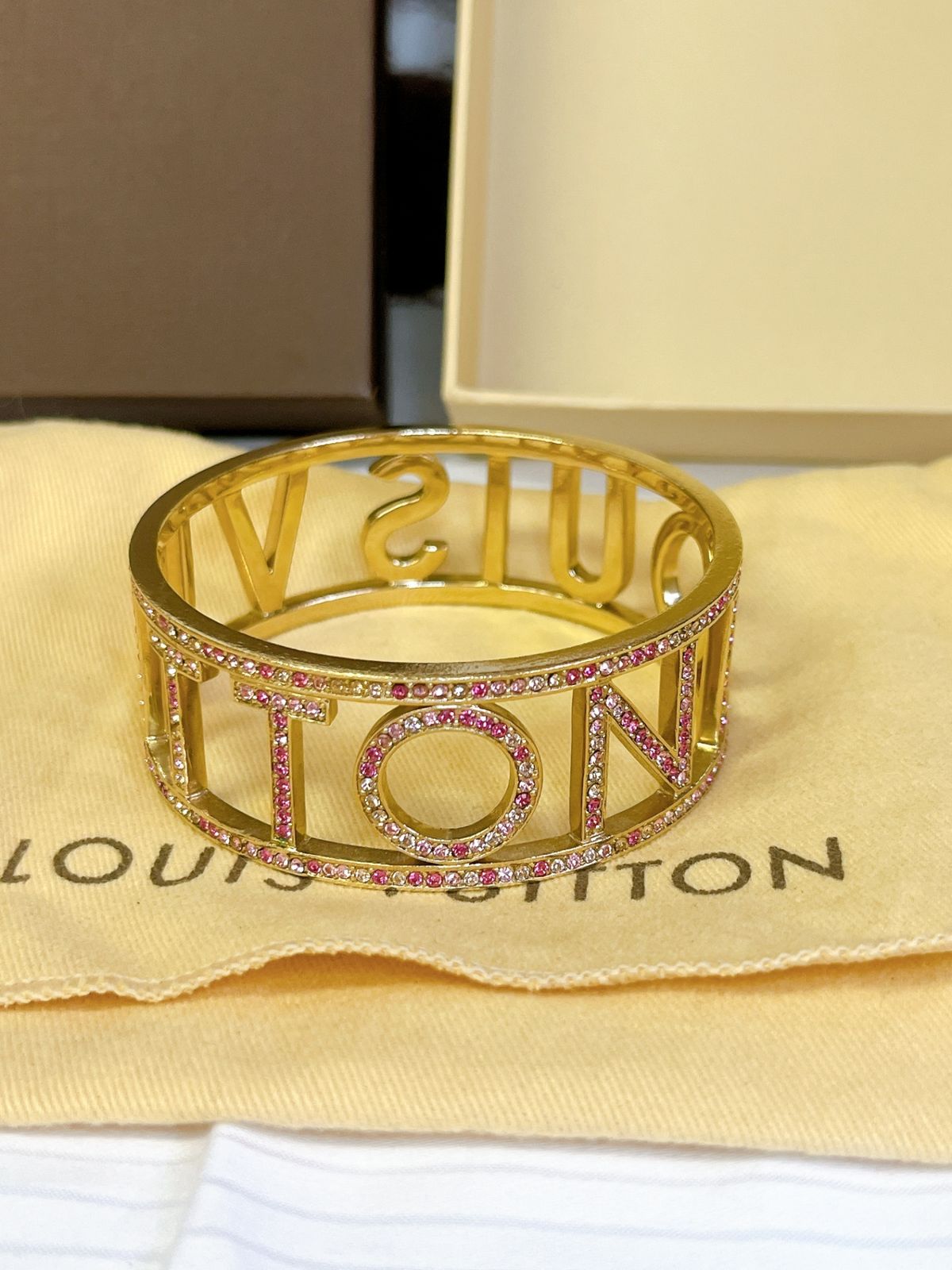 LOUIS VUITTON/ルイヴィトン ブラスレミルエウンヌ バングル ライン 