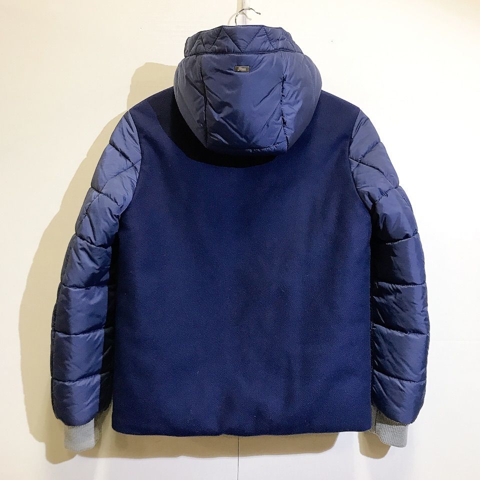 HERNO ヘルノ ダウンジャケット フード付き 切替 ネイビー キッズ  