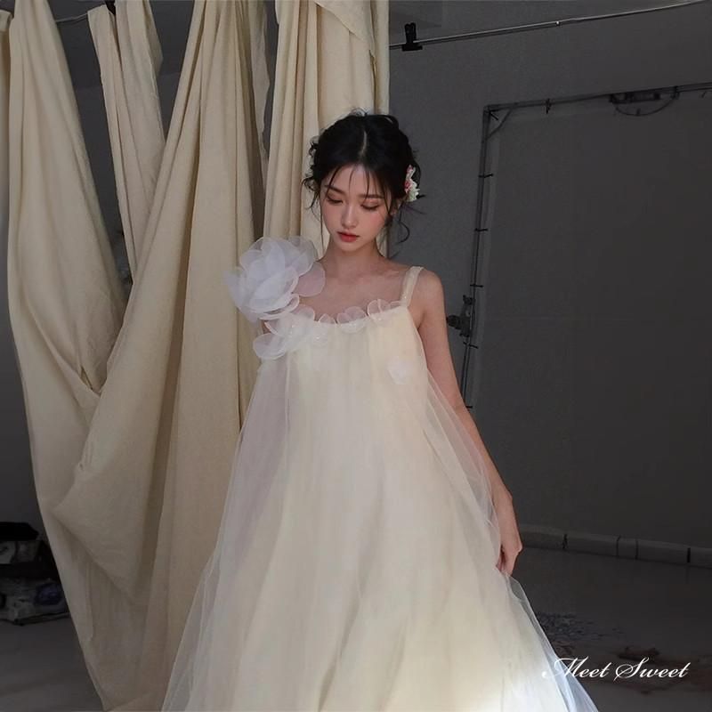 Aラインドレス ノースリーブ