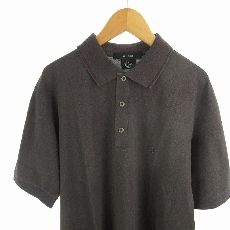 未使用タグ付 GUCCI グッチ ポロシャツ 半袖 シェリーライン コットン 未使用タグ付□GUCCI グッチ【XL】大きいサイズ 半袖 ポロシャツ