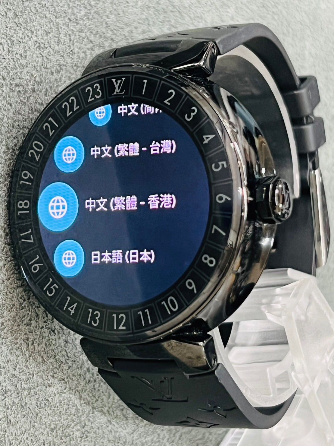 電池交換済】箱/充電器付 ルイヴィトン QA002 タンブールホライゾン V1