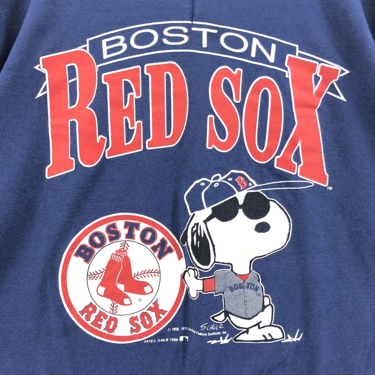 古着 80年代 アルテックス ARTEX SNOOPY スヌーピー MLB BOSTON REDSOX 