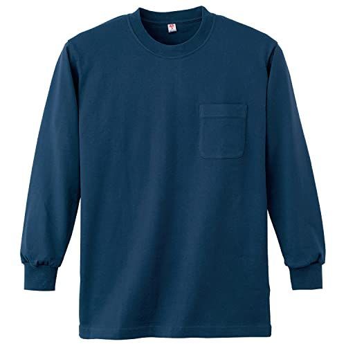 4L_01.ネービー 小倉屋 K-PRO(ケイプロ) 4022 長袖Tシャツ(ポケット付)ネービー 4L 4022-01-4L