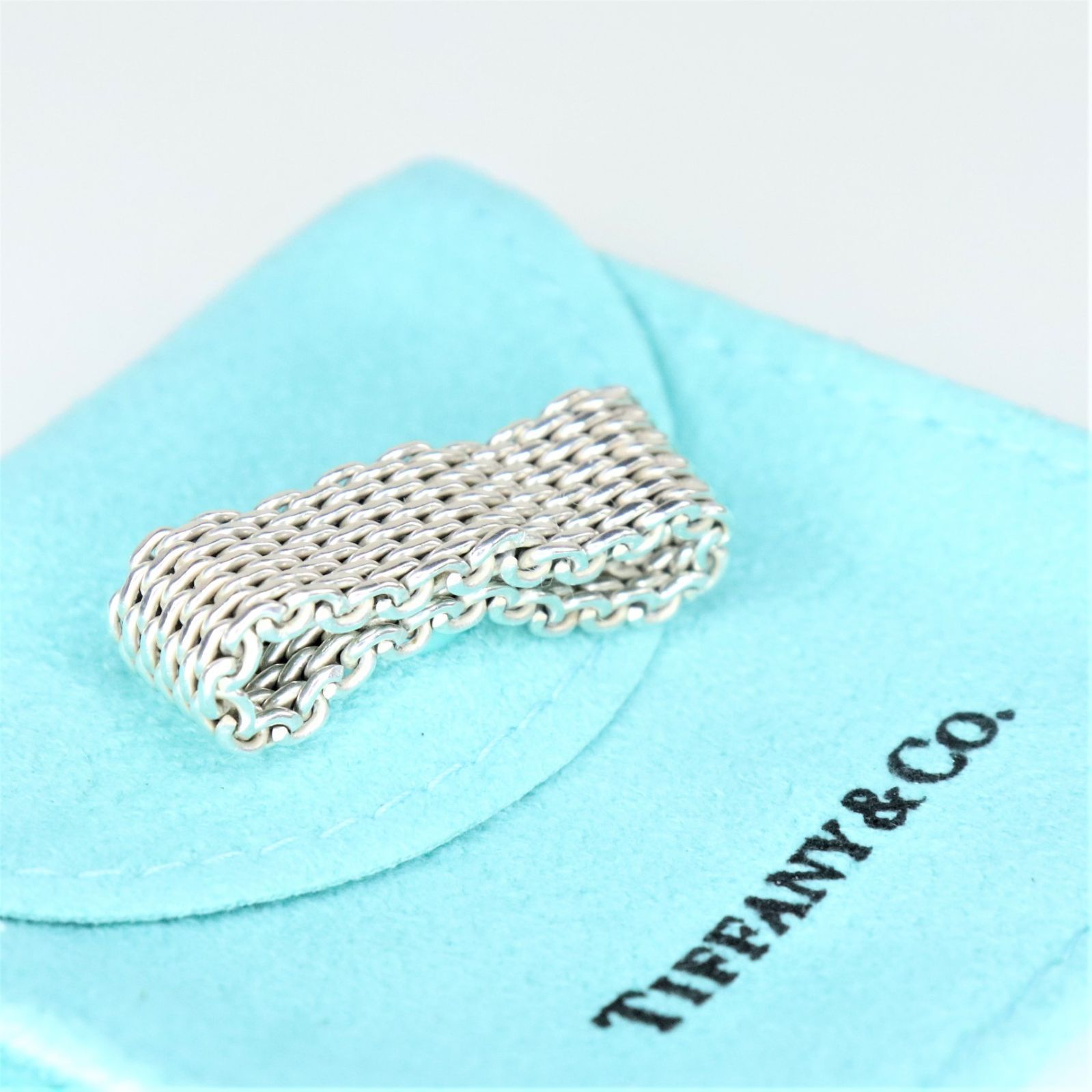 Tiffany & Co. ティファニー サマセット メッシュ 925 リング 指輪