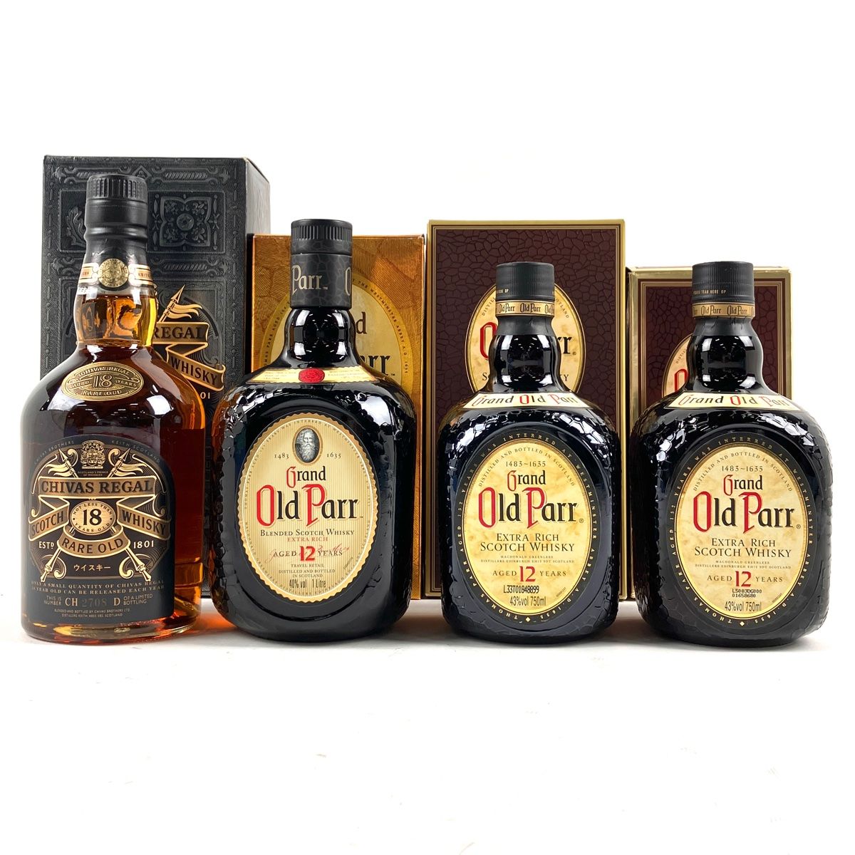 4本 スコッチ ウイスキー セット 古酒