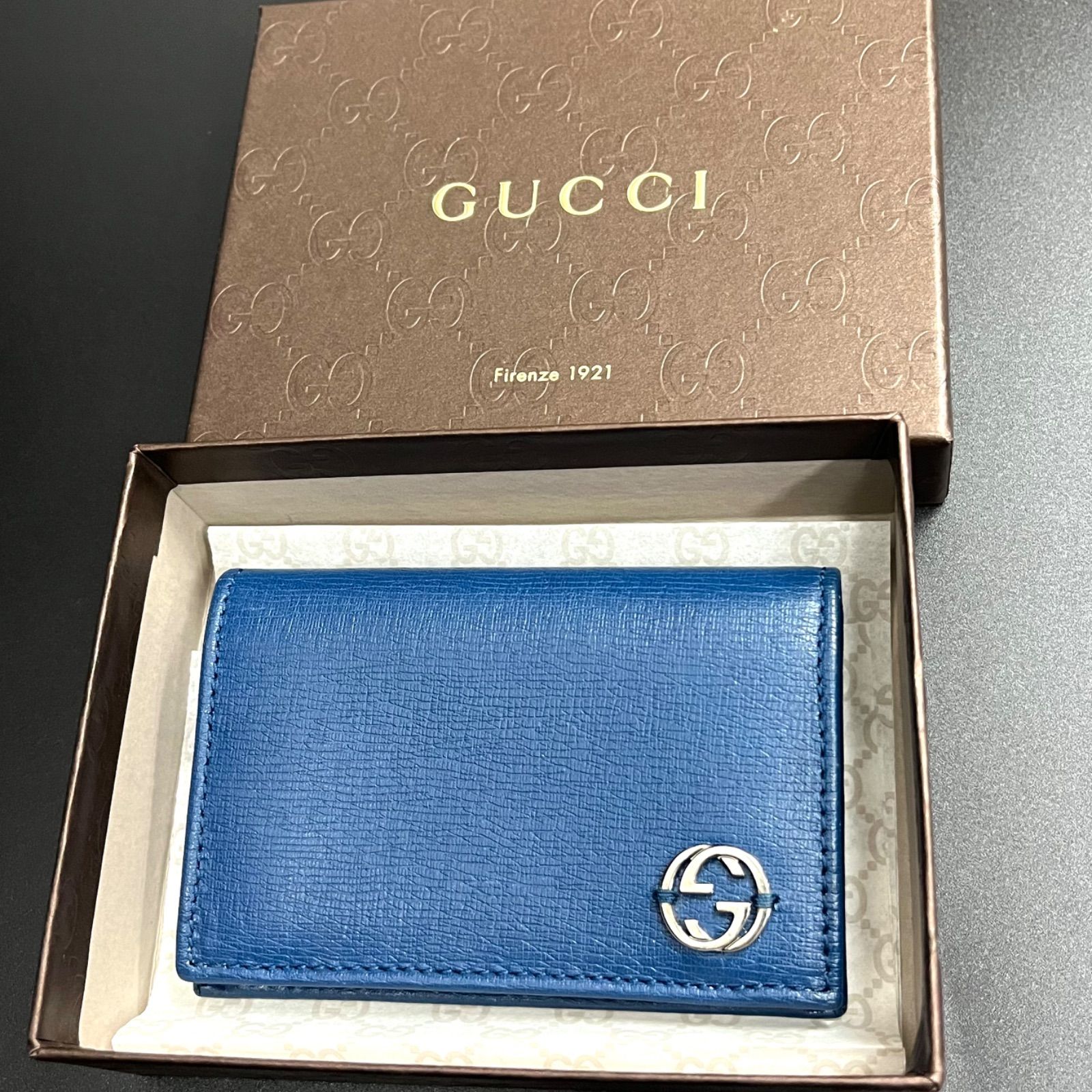 美品☆GUCCI グッチ レザー カードケース 名刺入れ 310598モデル