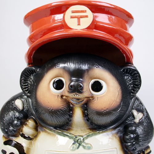 陶製郵便たぬきポスト