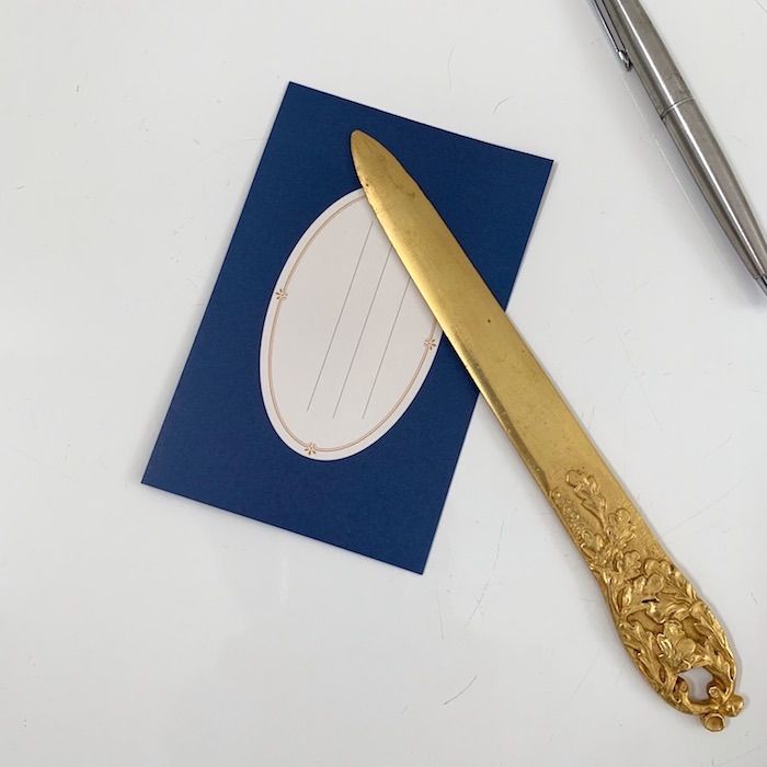 ペーパーナイフ レターオープナー【アンティーク】ブロンズ Louis  