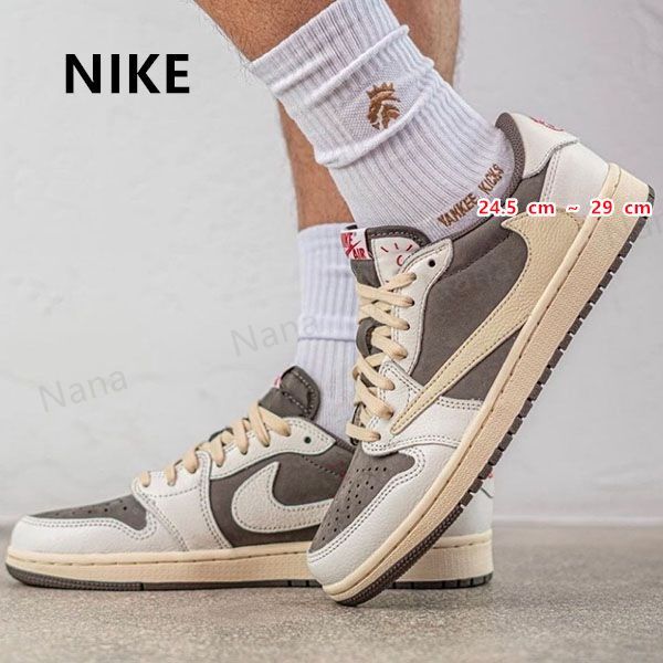 新品 未使用 Travis Scott x Nike Air Jordan 1 low Og SP Reverse Mocha トラヴィス・スコット × ナイキ エアジョーダン1 ロー OG "リバースモカ" DM7866-162 男女兼用