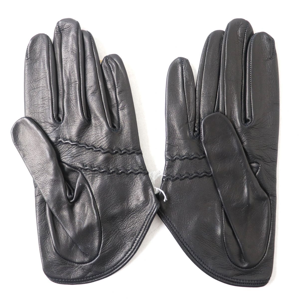 【新品】トムブラウン　レザー　手袋 未使用品△正規品 THOM BROWNE トムブラウン レディース ローカット