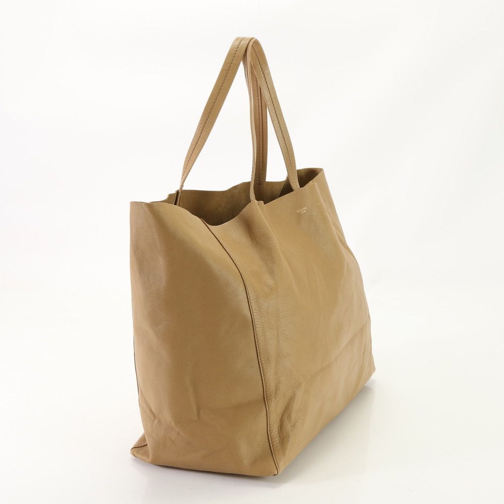 美品 セリーヌ ホリゾンタルカバ レザー トート バッグ ショルダー