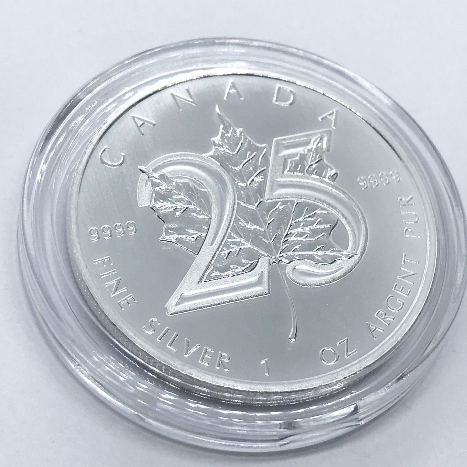 メイプルリーフ銀貨 25周年記念 2013年世界限定発行 純銀1オンス 