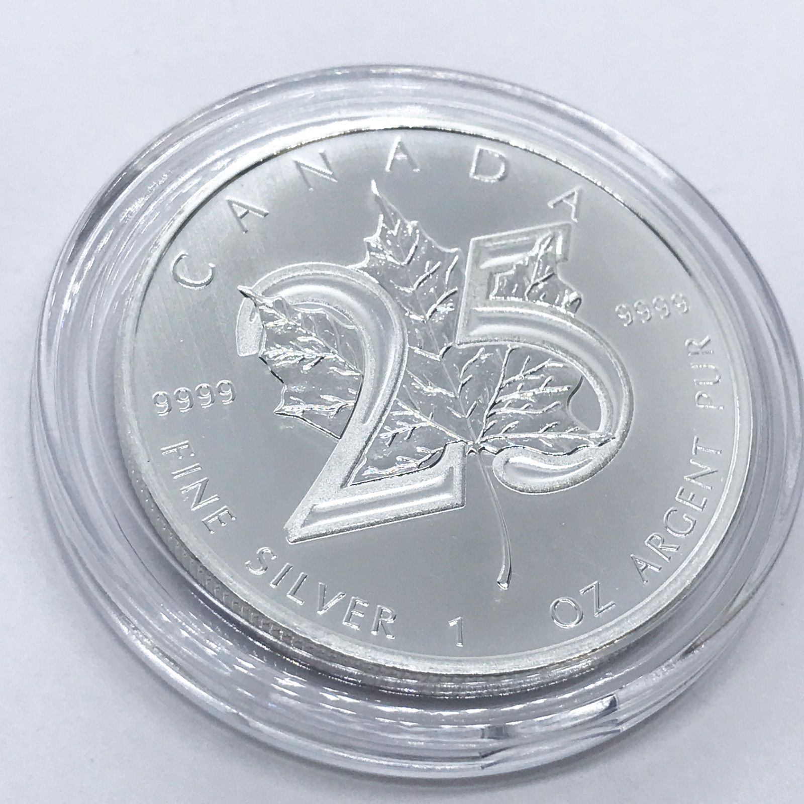 メイプルリーフ銀貨 25周年記念 2013年世界限定発行 純銀1オンス