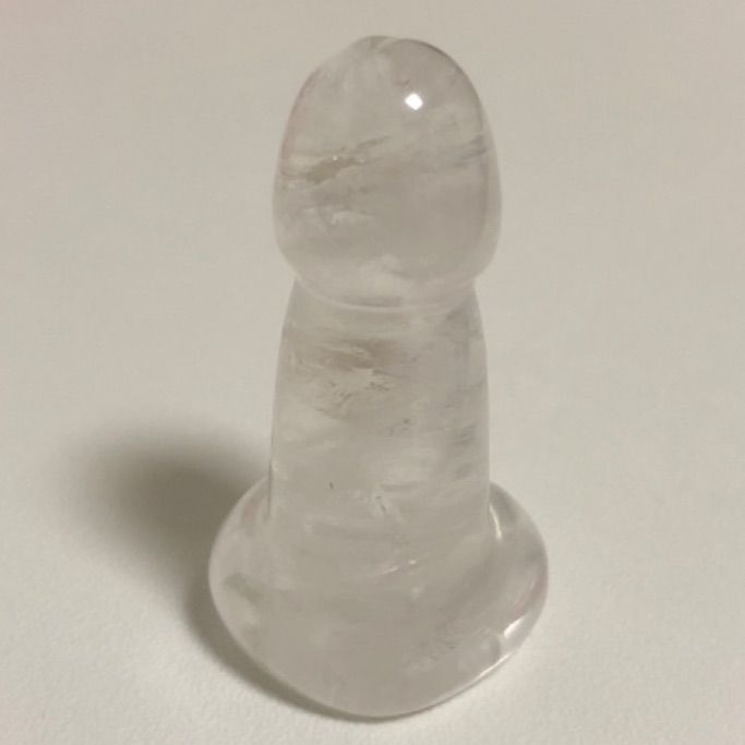 クリスタル ペニス 男根 水晶 天然石 浄化 子宝 彫刻 置物 幸運 ラッキー