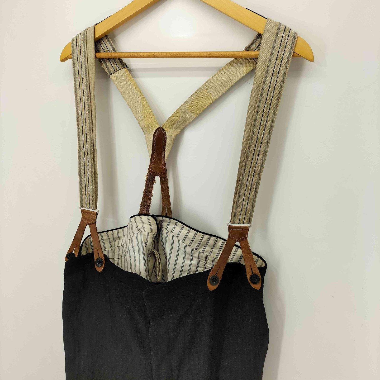 専用30s 40s ヴィンテージ ウール サスペンダー シンチバック 専用30s 40s ヴィンテージ ウール サスペンダー シンチバック メンズ