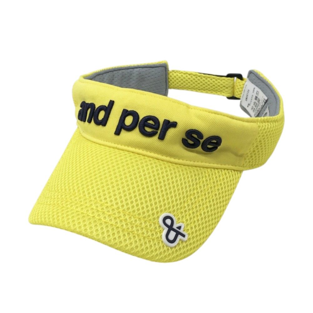 and per se (アンパスィ)  ゴルフ メンズ パンツ 未使用 AND PER SE アンパスィ 2025年モデル サンバイザー イエロー系