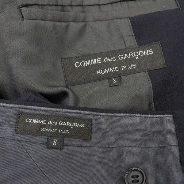 コムデギャルソン オムプリュス COMME DES GARCONS HOMME PLUS セットアップ ダークネイビー sizeS PI-J001 PI-P001 AD2002 [Y03087]