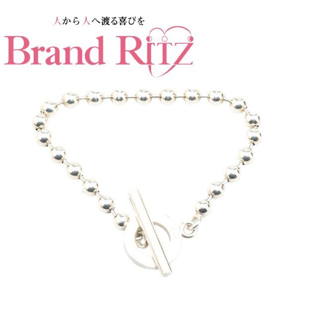 中古 グッチ ブレスレット ボールチェーン 010294 Aランク シルバー