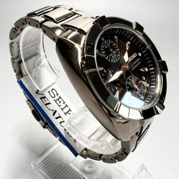 【定価11万円】SEIKO Velatura ダイヤモンド クォーツメンズ腕時計