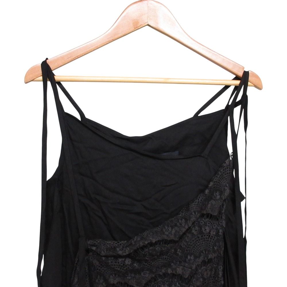LIMI feu - 美品 24SS LIMI feu リミフゥ LAWN + SATIN クロシェレース ダブルフロントキャミソール LS-B17-803 サイズ2 ブラック レディース 古着 中古 USED 美品 24SS LIMI feu リミフゥ LAWN + SATIN クロシェレース