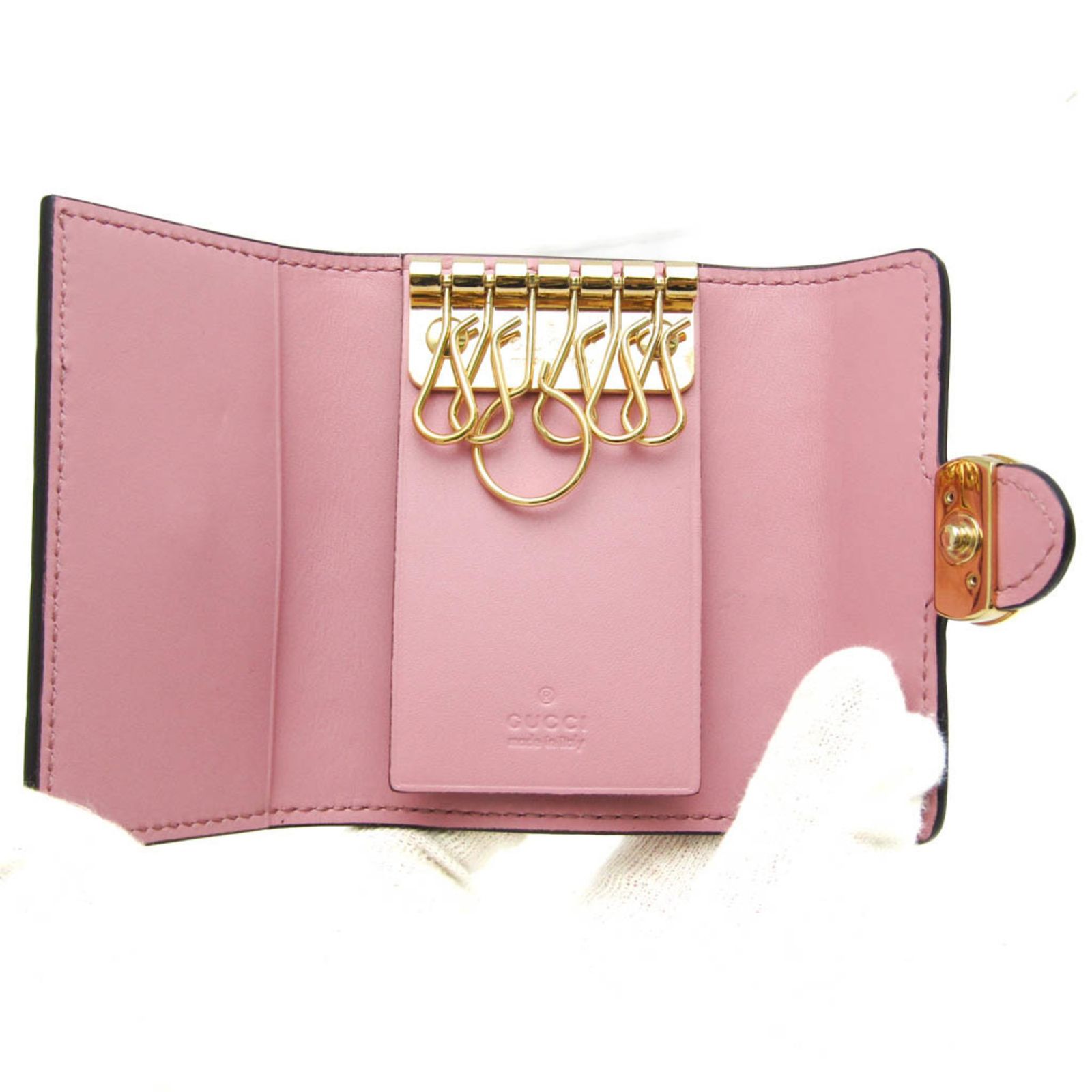 GUCCI グッチ　キーケース　インターロッキングG ピンクベージュ 美品 楽天市場】グッチ 小物 レディース 日本限定 ダブルG キーケース