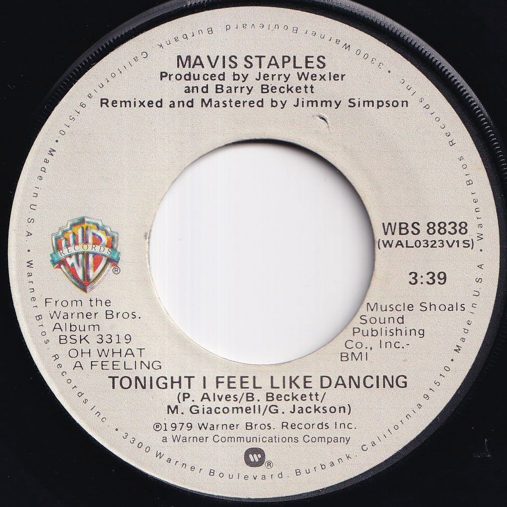 Mavis Staples Tonight I Feel Like Dancing / If I Can't Have