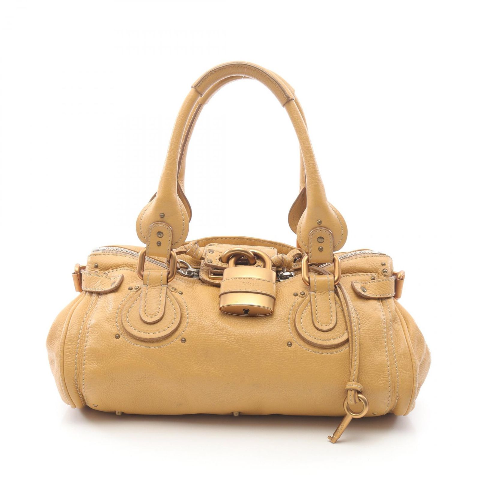 Chloe 超美品☆　クロエ　パディントン　キャメル クロエ Chloe ハンドバッグ パディントン キャメル レザー