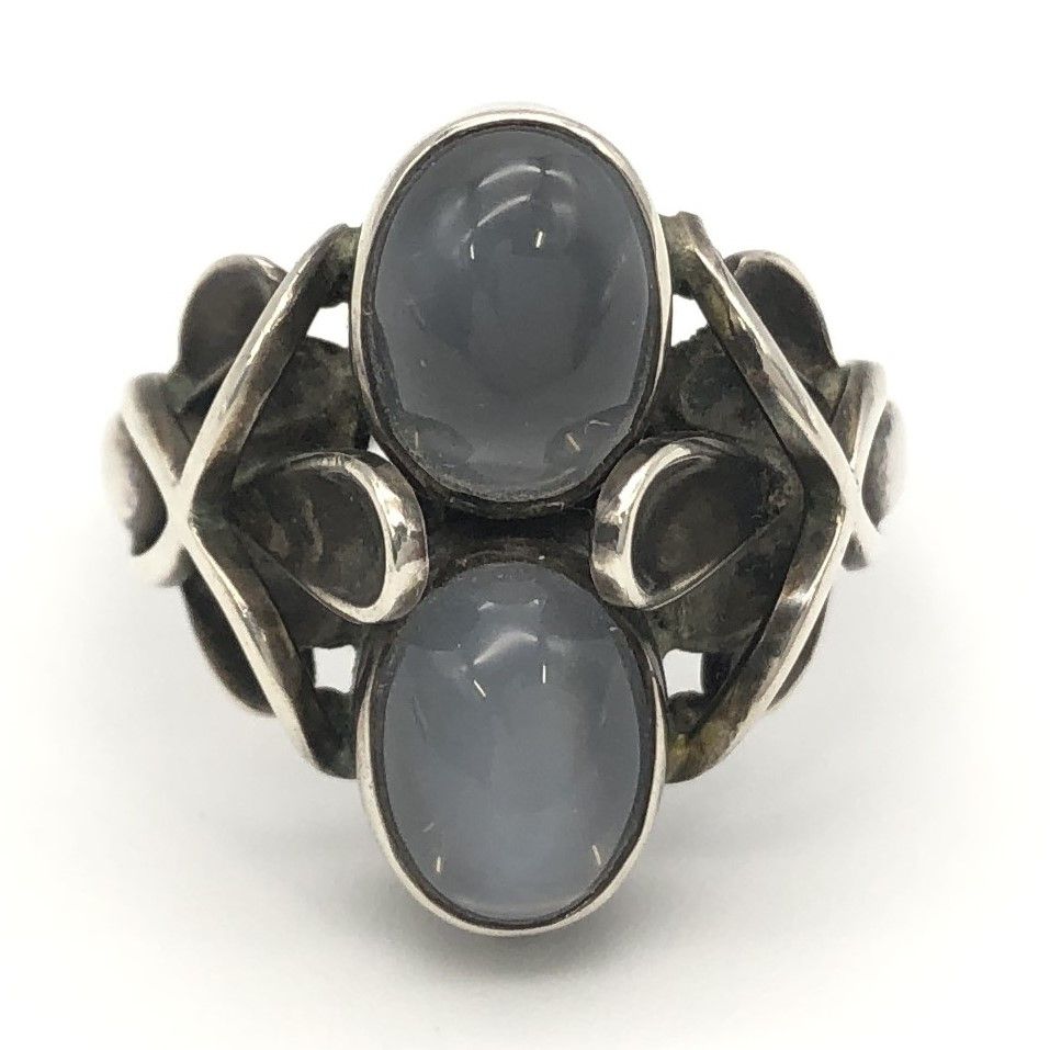 ジョージ・ジェンセン　ムーンストーンリング 楽天市場】ジョージジェンセン GEORG JENSEN #48 リング ムーン