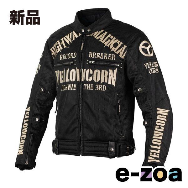 YeLLOW CORN イエローコーン MESH JACKET メッシュジャケット ブラックアイボリー|Lサイズ YB-5105BK|IVL 2651093