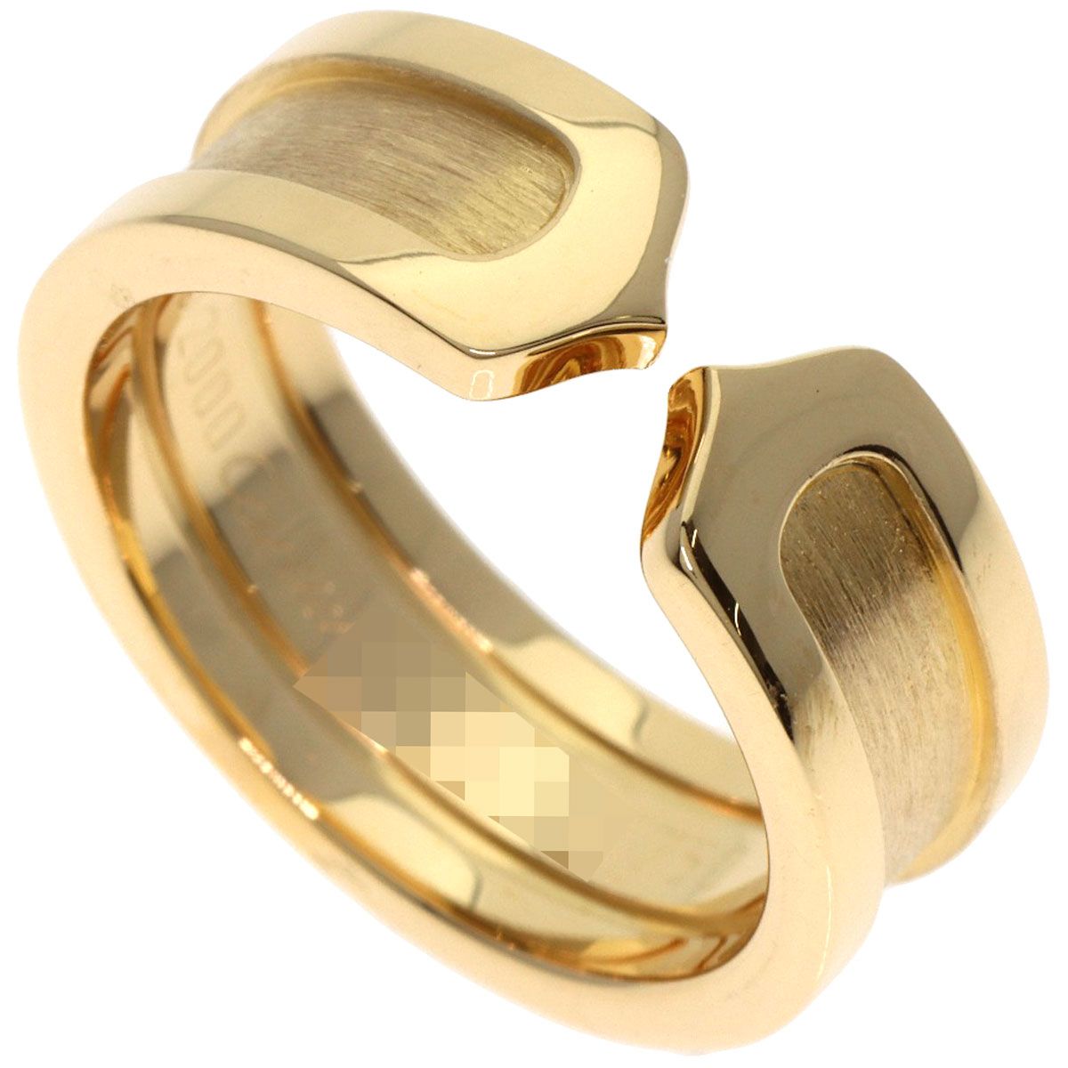 CARTIER カルティエ C2 SM 50 リング 指輪 K18YG レディース