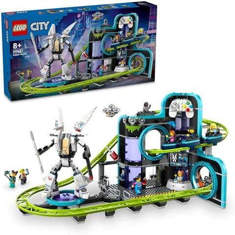 レゴ LEGO シティ レゴシティのロボットワールド ジェットコースターパーク おもちゃ 玩具 誕生日 プレゼント ブロック 男の子 女の子 子供 8歳 9歳 10歳 小学生 街づくり 60421