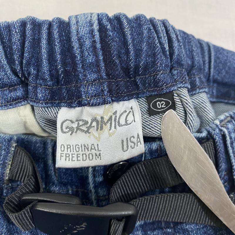 GRAMICCI  グラミチ その他ボトムス 3788603 GRAMICCI × DENIM DUNGAREE ストレッチデニムパンツ インディゴブルー 02(160cm)