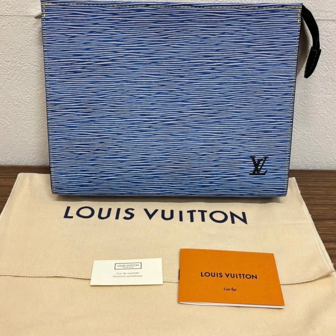 【極美品】LOUIS VUITTON ルイヴィトン エピ デニム ポッシュ トワレM54654 ICチップ