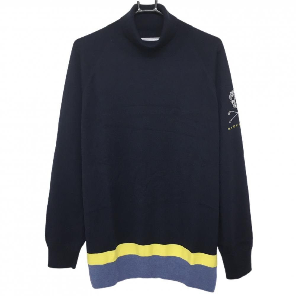 MARK & LONA マークアンドロナ　タートルネックネイビー セーター 46 MARK & LONA マークアンドロナ タートルネックネイビー セーター 46