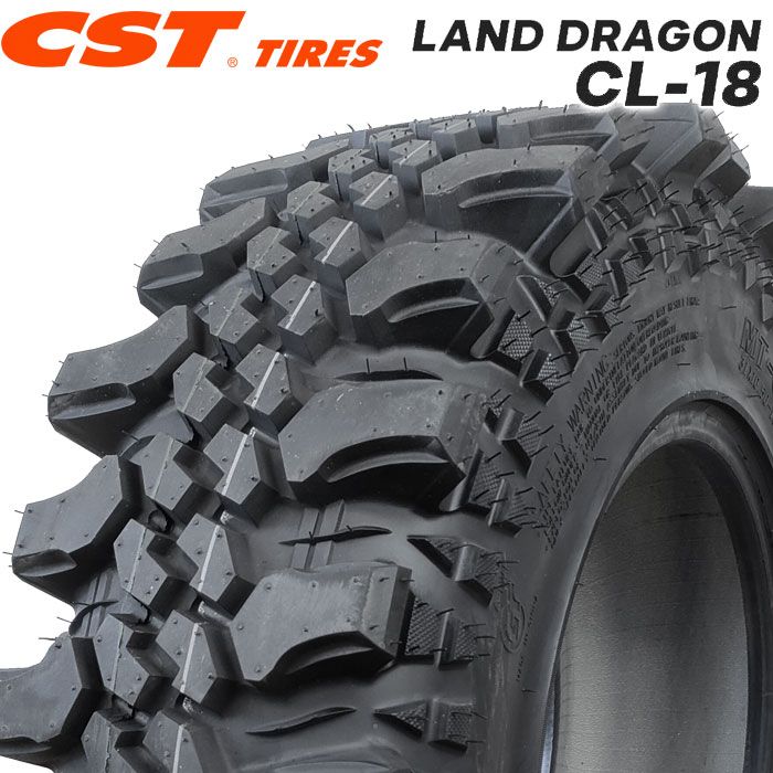 2024年製】 送料無料 CST Tires 36x12.50-16LT 6PR 112K LAND DRAGON CL-18 バイアス  ランドドラゴン シーエスティー MTタイヤ オフロードタイヤ マッドテレーン 1本 - メルカリ