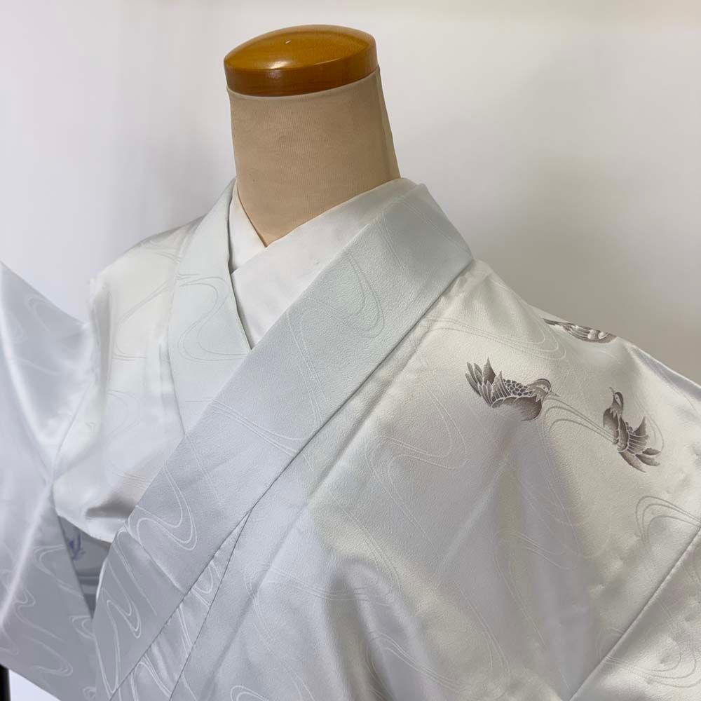 訪問着 付け下げ 単衣 洗える着物 礼装 ポリエステル 裄61.5cm Aランク  