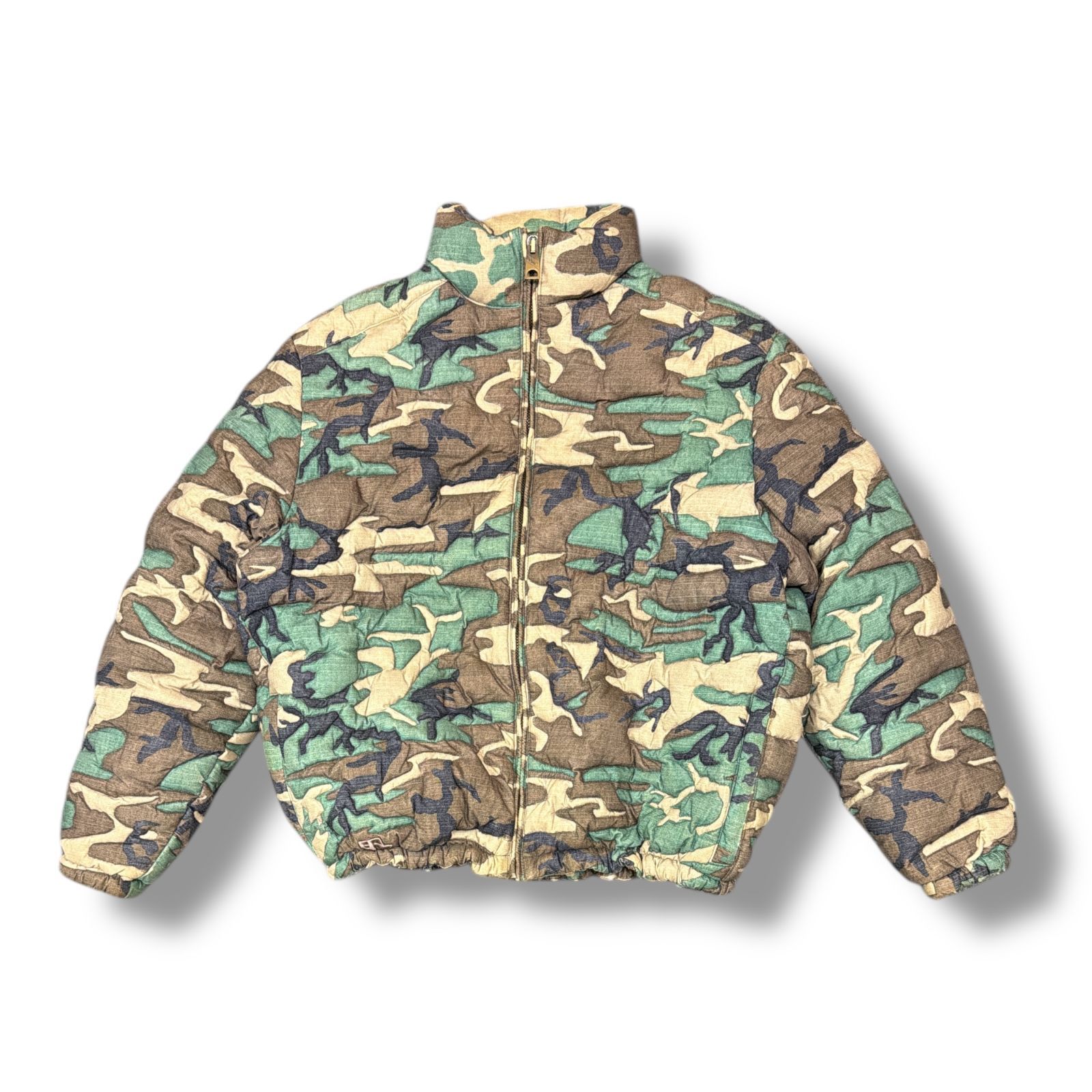 ERL Camo Woven Quilt Puffer Jacket カモ ウーブン キルト パファー 
