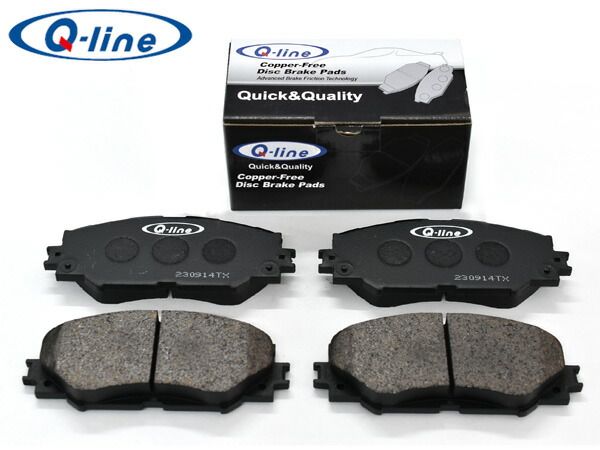 オーリス ZRE186H ブレーキパッド フロント Q-line カッパーフリー 銅フリー Q-2274 H24.08～
