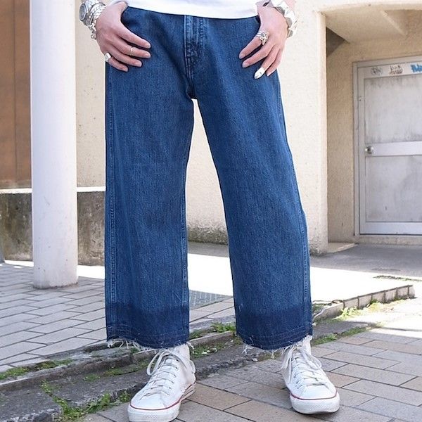 UNUSED アンユーズド 日本製 Cut Off 13oz Wide Denim カット UNUSED アンユーズド 日本製 Cut Off 13oz Wide Denim カット