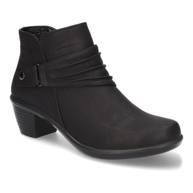 【送料無料】 イージーストリート レディース ブーツ・レインブーツ シューズ Easy Street Damita Women's Ankle Boots Black Matte