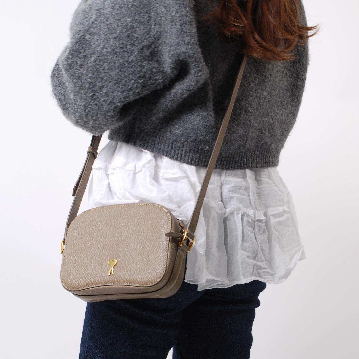 新品未使用】AMI PARIS アミパリス カメラバッグ ショルダーバッグ 
