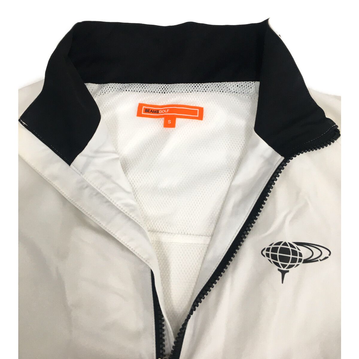 中古 レディース ビームスゴルフ BEAMSGOLF ブルゾン S 白 長袖