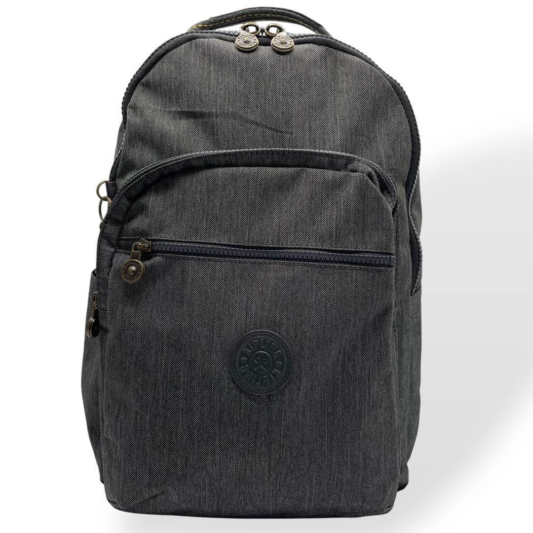 【キプリング】チャコール　ナイロン リュック キプリング Kipling NEW FUNDAMENTAL S バックパック （Rapid