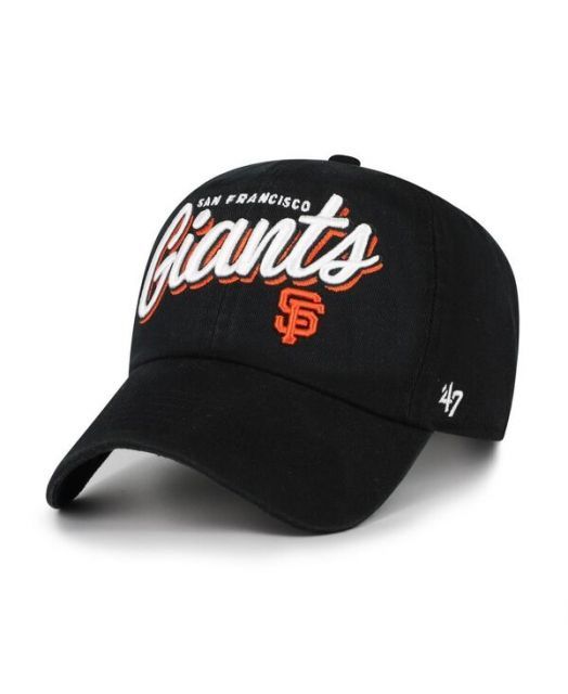 送料無料 47ブランド レディース 帽子 アクセサリー Women s Black San Francisco Giants Ariana Clean Up Adjustable Hat Black