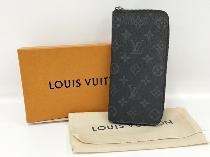 ルイヴィトン 長財布 モノグラム エクリプス ヴェルティカル ラウンド