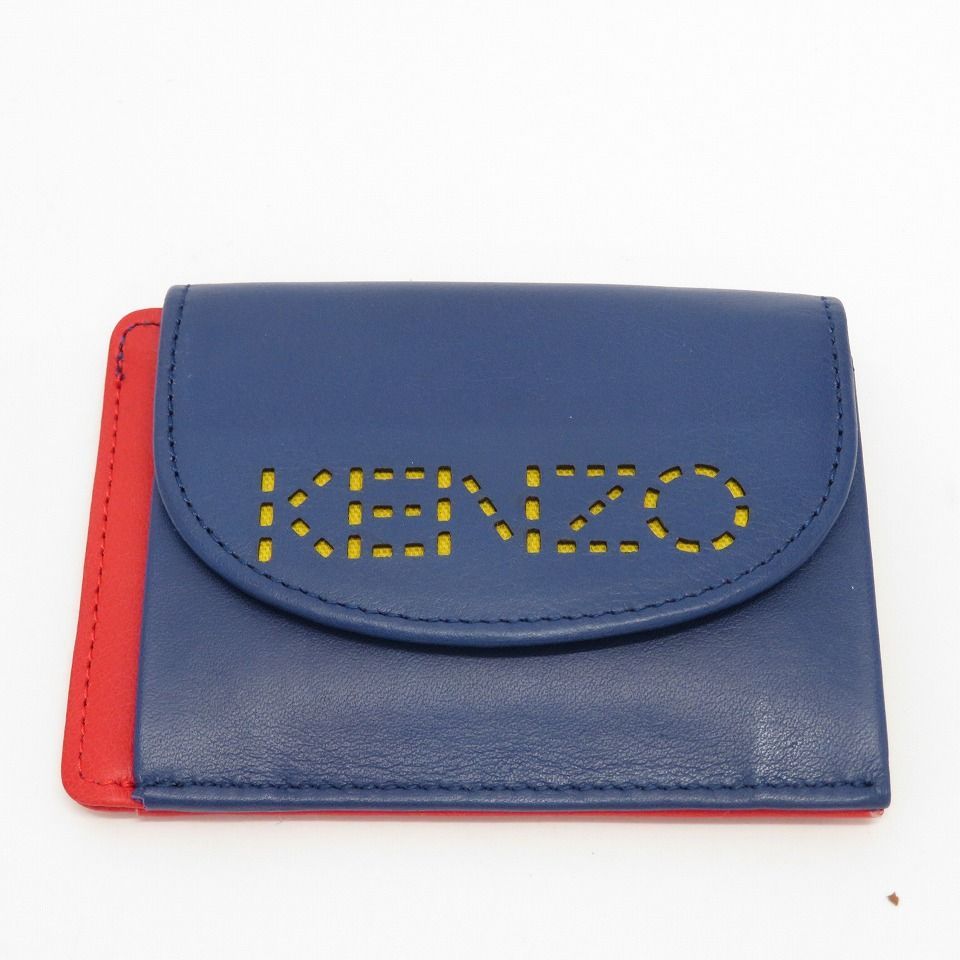 【新品タグ付き】ケンゾーKENZO レザー定期入れ/パスケース ケンゾー KENZO パスケース コインケース 定期入れ ロゴ 897197