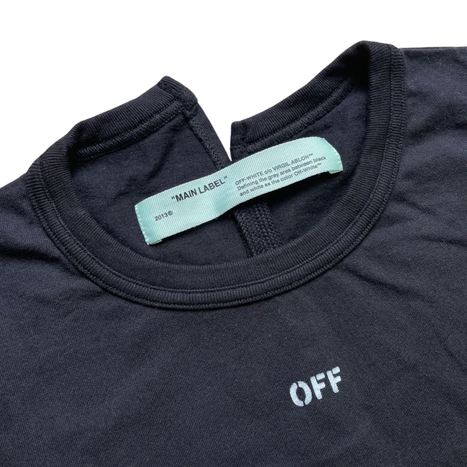 定価16,390円 OFF-WHITE MOTO SPLICED S/S TEE 変形 OMAA032S18185083 