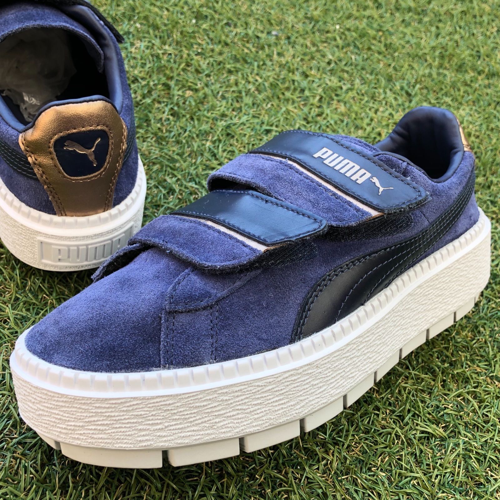 美品23PUMA×emmiプーマ プラットフォームトレース ストラップ D913