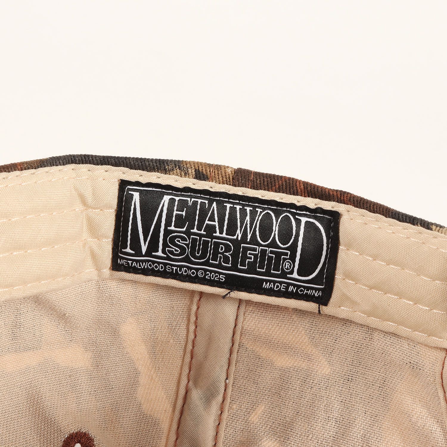Metalwood Studio メタルウッドスタジオ キャップ ロゴ 刺繍 カモ 6パネル マルチ 迷彩 ブランド 帽子 メンズ
