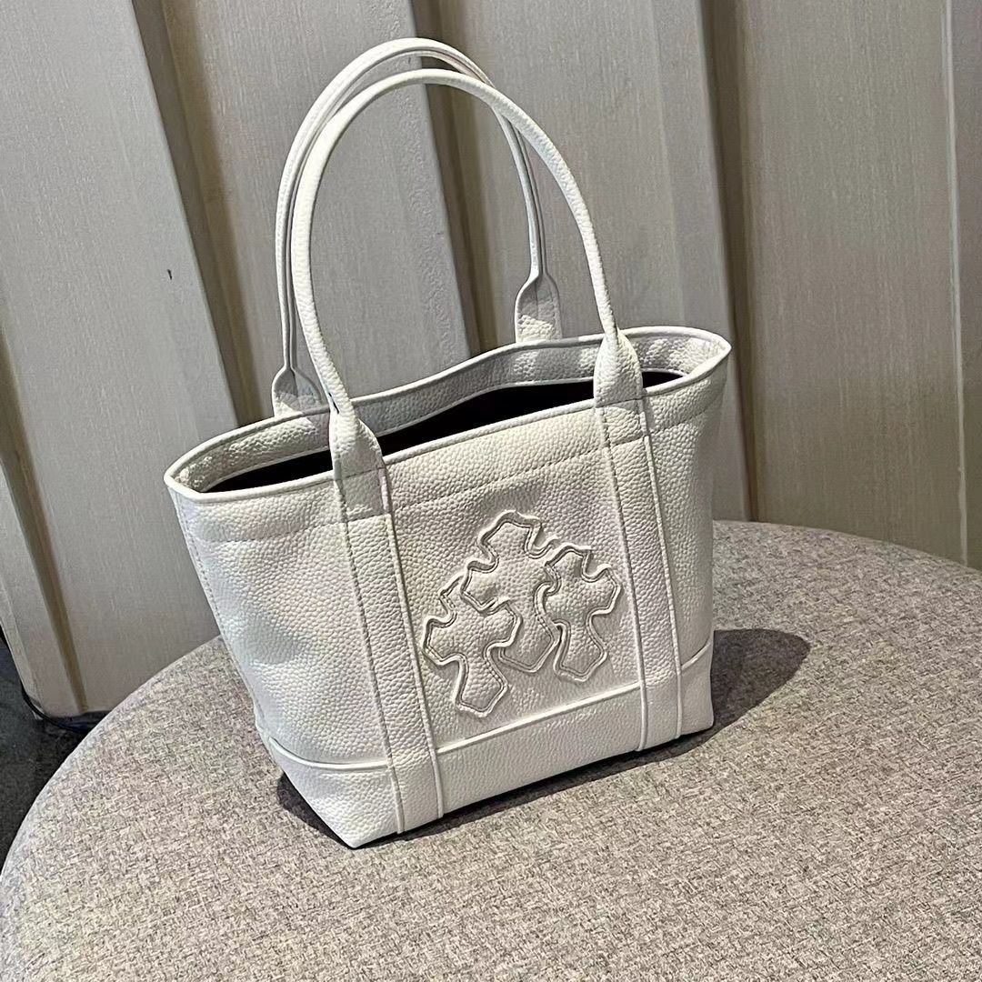 新品☆CHROME HEARTS クロムハーツ TOTE MINI LETHER 白い